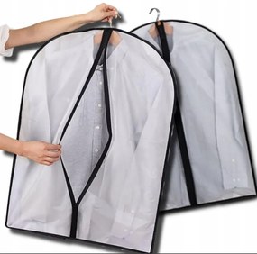 Arte Regal Látkový ochranný obal na oblečenie, biely WHITE KIPIT, 60x100cm