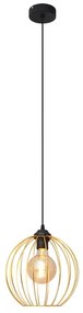 Luster na lanku MERCURE 1xE27/15W/230V zlatá/čierna