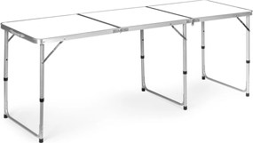 Skládací turistický stůl Veloca 180x60 cm bílý