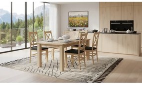 Jedálenská stolička NATE dub sonoma/čierna