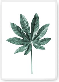 Plagát Leaf Emerald Green