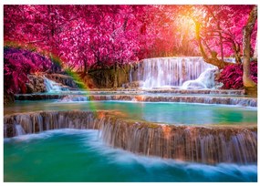 Artgeist Fototapeta - Pink Cascades Veľkosť: 250x175, Verzia: Premium