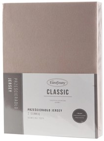 JERSEY PRESTIERADLO 140X200 CM, VÝŠKA 30 CM BÉŽOVÉ
