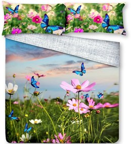Gipetex Natural Dream 3D talianská obliečka 100% bavlna Garden - 220x200 / 2x70x90 cm