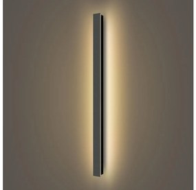 Brilagi - LED vonkajšie nástenné svietidlo LINEAR LED/22W/230V 3000K IP65 čierna