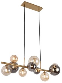 Zuma Line MD5918-10-EGN - Luster na lanku VILLA 10xG9/3,5W/230V zlatá