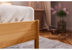 Jednolôžková posteľ z dubového dreva 90x200 cm v prírodnej farbe Pola - The Beds