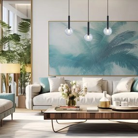 Luster na lanku NIKO 1xG9/9W/230V pr. 15 cm čierna