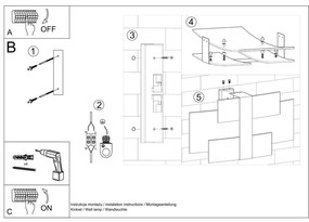Biele nástenné svietidlo Marett – Nice Lamps