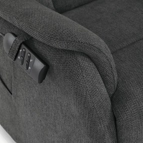 Polohovacie kreslo sivé, elektrické TV-L8963 GREY2