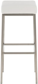 Barová stolička DS35899 nerez - Biela