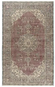 Ručne tkaný vlnený koberec Vintage 10169 rám / ornament, modrý / červený