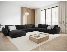 Tmavosivá rohová pohovka (pravý roh) Vanda - Mazzini Sofas