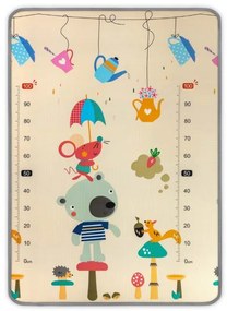 Rolovacia podložka pre deti Kinder 120x178 cm - medvedík a veľryby