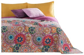 Fuchsiový obojstranný pléd z mikrovlákna DecoKing Bibi, 170 x 270 cm