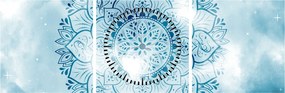 Obraz - Nebeská mandala (s hodinami) (90x30 cm)