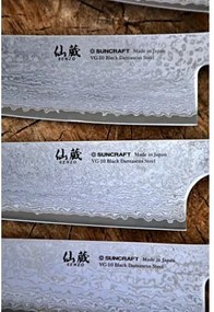 nůž Gyuto / Chef 200 mm Suncraft VG-10 Black Damascus