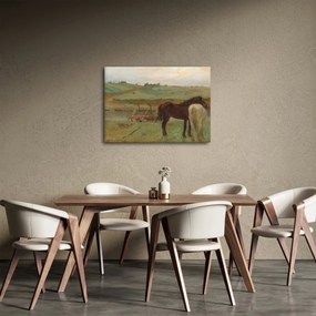 Obraz - Edgar Degas, Horses in a Meadow, reprodukcia (70x50 cm)
