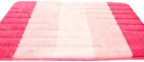 Sada kúpeľňových koberčekov VIC ružová, pruhy