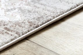 Koberec CORE W9797 Ramka, Rozeta - béžový / ružový