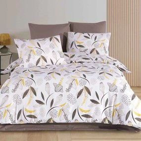 RENFORCÉ OBLIEČKY CHARLOTTE EXCLUSIVE 200X220 CM, 2 KS 70X80 CM KVETY