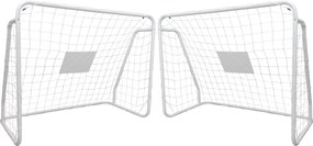 TRENDIE Zostava 2 futbalových bránok 124x96 cm