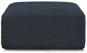 Tmavomodrá podnožka z textílie bouclé Tina – Bobochic Paris