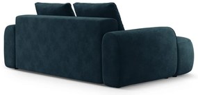 Zamatová pohovka v petrolejovej farbe 200 cm Linz – Cosmopolitan Design
