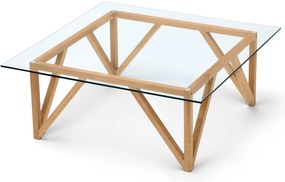 Konferenčný stolík so sklenenou doskou