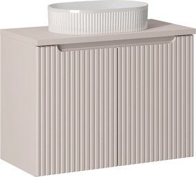 Comad Kúpeľňová skrinka s doskovým umývadlom SET-NOC B CASHMERE II 80 kašmír