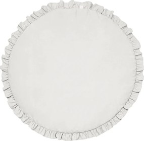 Detská podložka s volánom svetlo šedá