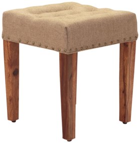 furniture-nabytek.cz - Drevený taburet s poťahom 40x45x40 z masívu palisander