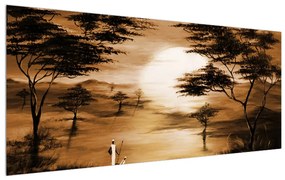 Obraz africkej krajiny (120x50 cm)