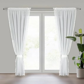 ZÁCLONA NA PÁSKE KIRA2 140X270 CM BIELA