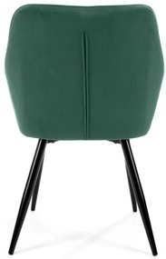 Set dvoch jedálenských stoličiek SJ.082 fľaškovo zelené