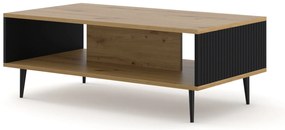 Konferenčný stolík Rowanna (dub artisan + čierna). Akcia -19%. Vlastná spoľahlivá doprava až k Vám domov. 1125001