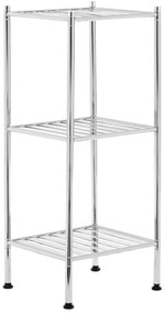 Kúpeľňový regál v striebornej farbe 34x80 cm – Premier Housewares