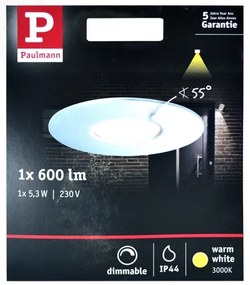 Paulmann 79668 - LED/5,3W IP44 Kúpeľňové podhľadové svietidlo HOUSE 230V