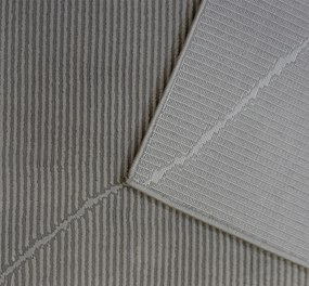 Koberec Zurich 1903 GREY – sivý vzorovaný obdĺžnik Rozmer: 60x100 cm
