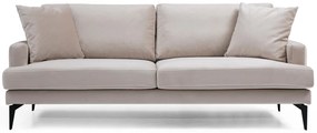 Pohodlná trojmiestna pohovka Papira 205 x 90 cm, béžová