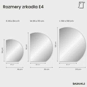 Okrúhle zrkadlo s LED svetlom E4