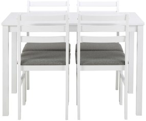 Jídelní set Alicante šedý/bílý