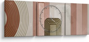 Obraz - Minimalistická ilustrácia (s hodinami) (90x30 cm)