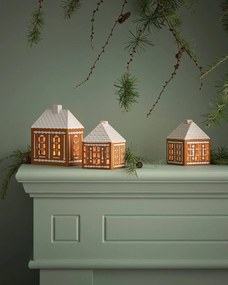 KÄHLER Porcelánový svietnik Gingerbread Lighthouse Medium