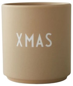 Béžový hrnček z imitácie porcelánu Design Letters Favourite, 0,25 l