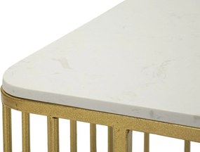 Konferenčný stolík Ankara 90 cm zlatý/mramor