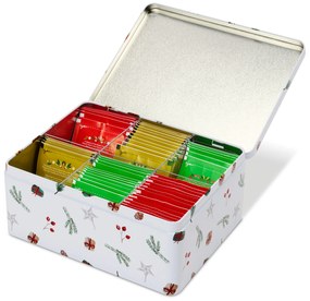 Plechová dóza na čajové vrecká