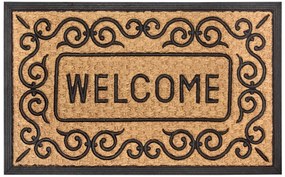 Rohožka Welcome 105686 – na von aj na doma, 45x75, hnedá, chodba / predsieň, Hanse Home