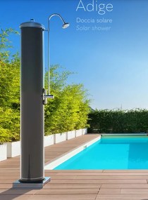 Solárna sprcha Adige 120L, nerezová oceľ, Eco Rain systém