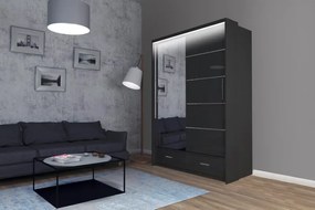 Šatníková skriňa Multi 150, sivá